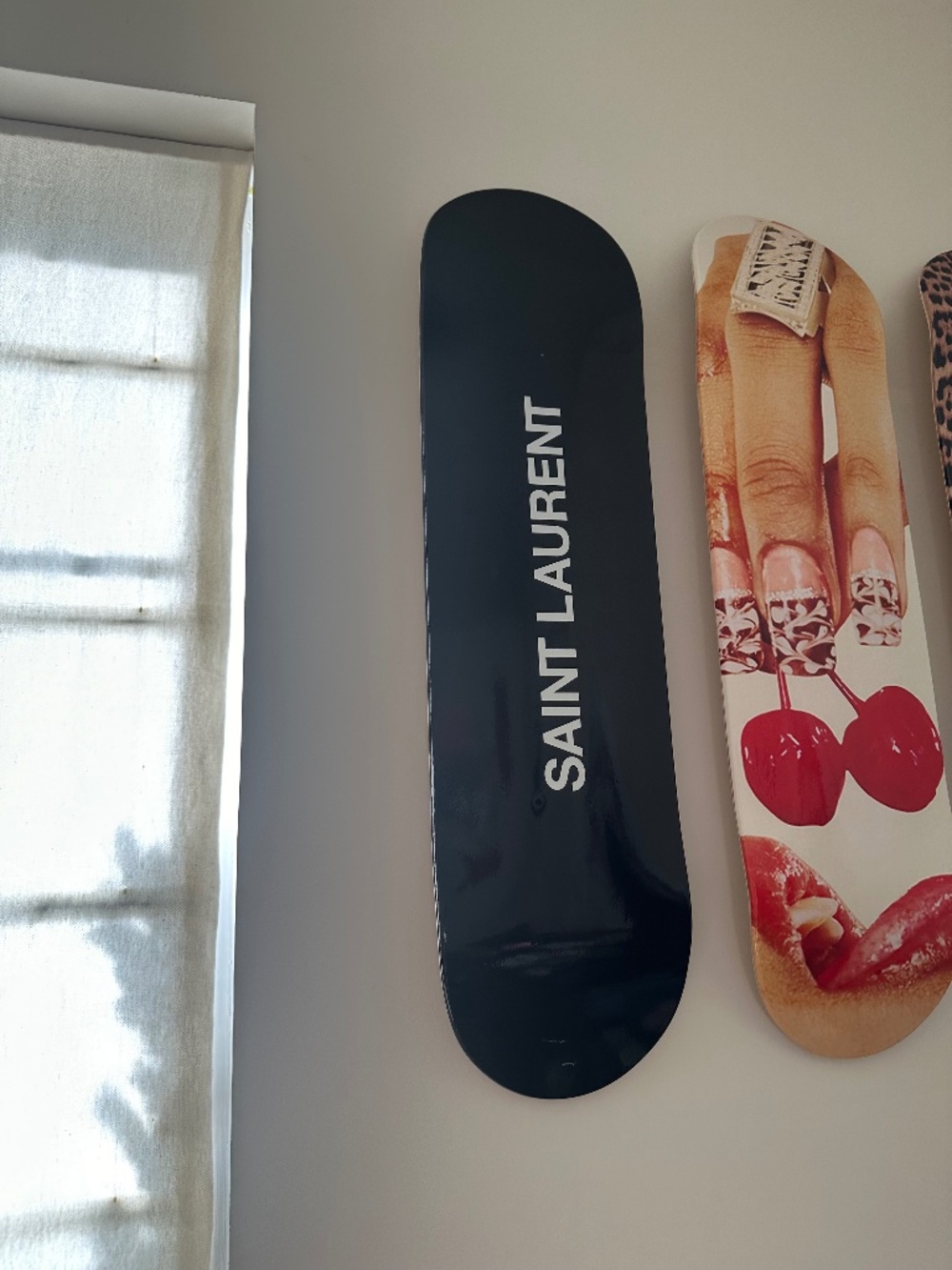 Manic cherry Saint Laurent skateboard